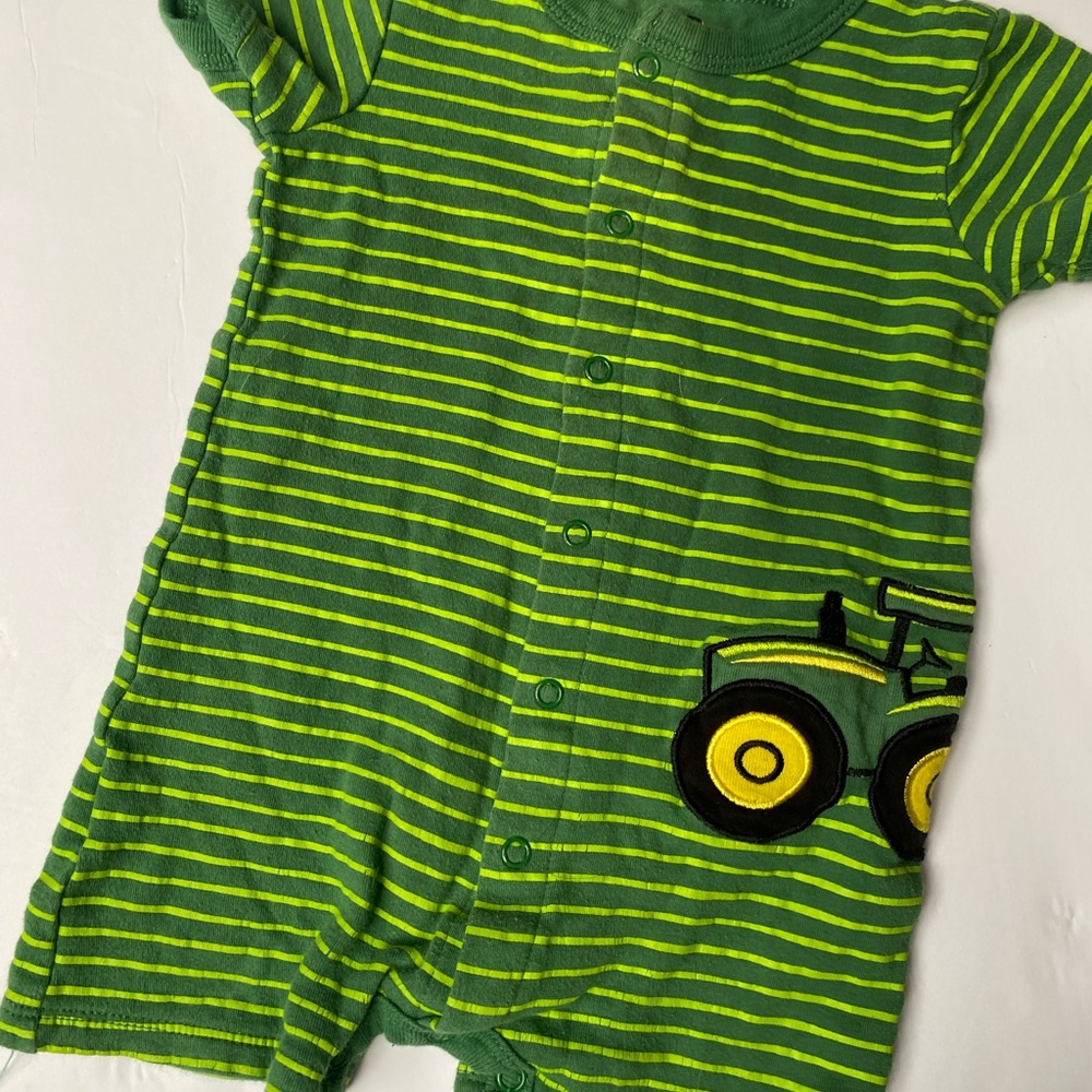 John Deere Green Baby Tee with Yellow Logo